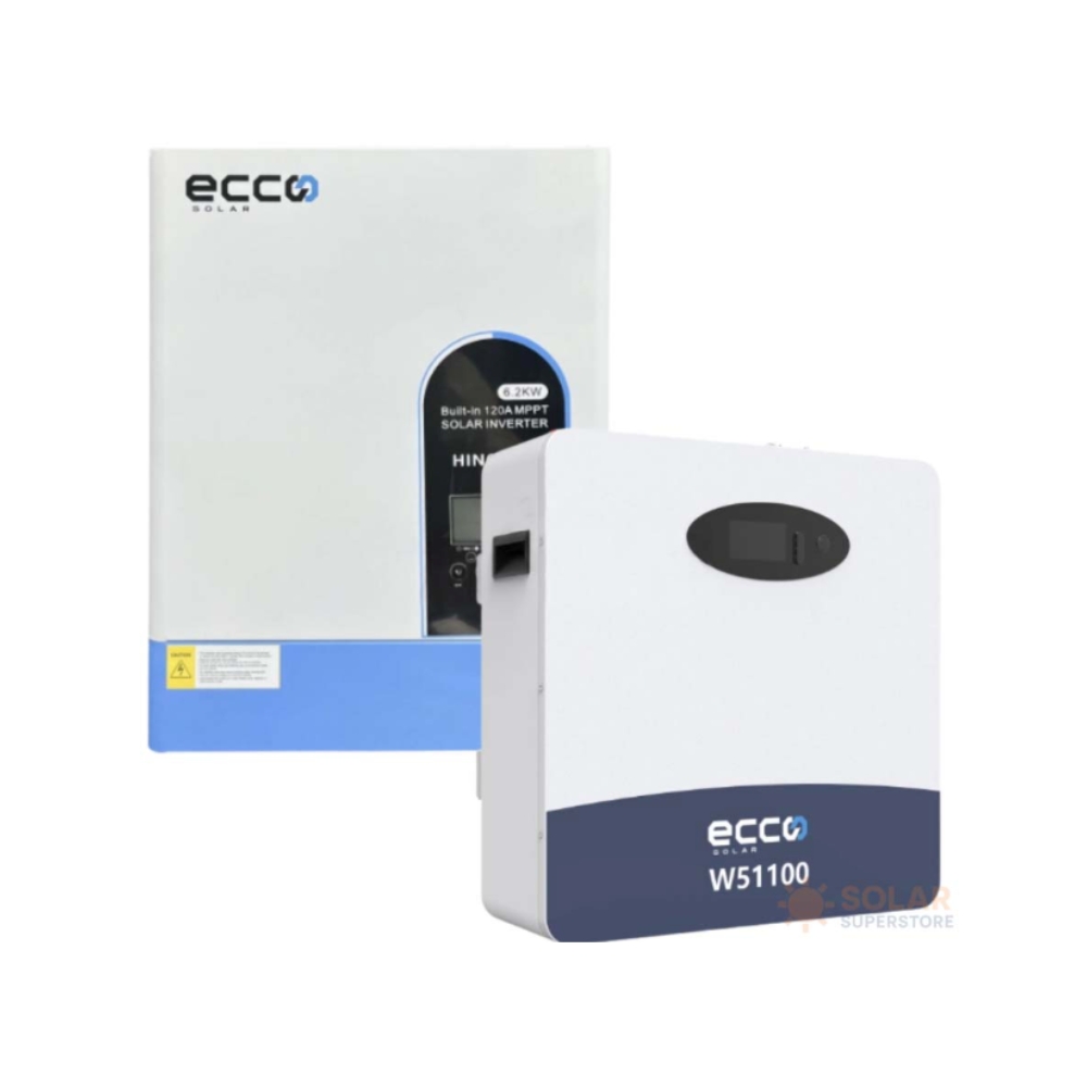 Hybrid Inverter 48v 6.2 Kva 6200w MPPT 120A Inverter Pure Sine Wave - Ecco