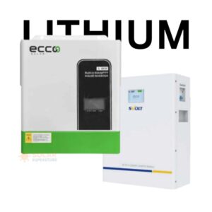 Ecco 3.5 KVA 3500 WATT MPPT 100A Svolt 106 AH 2.71 Lithium Combo Kit